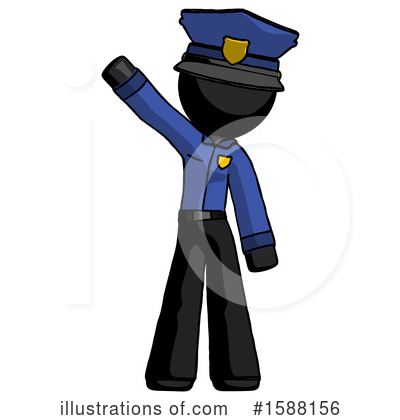 Royalty-Free (RF) Black Design Mascot Clipart Illustration by Leo Blanchette - Stock Sample #1588156