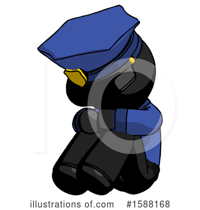 Royalty-Free (RF) Black Design Mascot Clipart Illustration by Leo Blanchette - Stock Sample #1588168