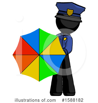 Royalty-Free (RF) Black Design Mascot Clipart Illustration by Leo Blanchette - Stock Sample #1588182
