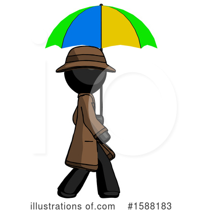 Royalty-Free (RF) Black Design Mascot Clipart Illustration by Leo Blanchette - Stock Sample #1588183