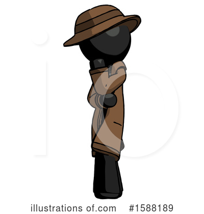 Royalty-Free (RF) Black Design Mascot Clipart Illustration by Leo Blanchette - Stock Sample #1588189