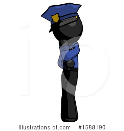Royalty-Free (RF) Black Design Mascot Clipart Illustration by Leo Blanchette - Stock Sample #1588190