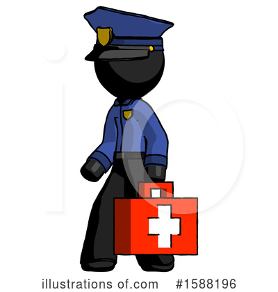 Royalty-Free (RF) Black Design Mascot Clipart Illustration by Leo Blanchette - Stock Sample #1588196