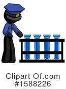 Black Design Mascot Clipart #1588226 by Leo Blanchette