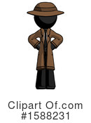 Black Design Mascot Clipart #1588231 by Leo Blanchette