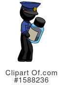 Black Design Mascot Clipart #1588236 by Leo Blanchette