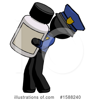 Royalty-Free (RF) Black Design Mascot Clipart Illustration by Leo Blanchette - Stock Sample #1588240