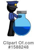 Black Design Mascot Clipart #1588248 by Leo Blanchette