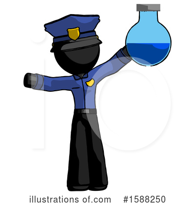 Royalty-Free (RF) Black Design Mascot Clipart Illustration by Leo Blanchette - Stock Sample #1588250