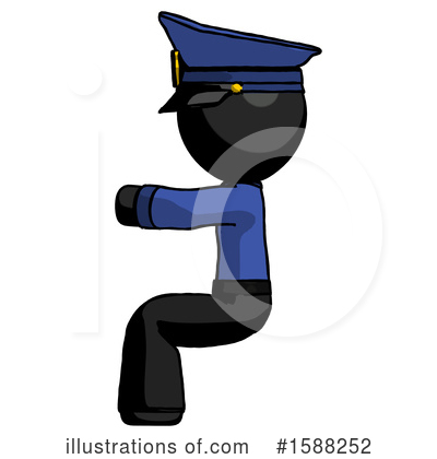 Royalty-Free (RF) Black Design Mascot Clipart Illustration by Leo Blanchette - Stock Sample #1588252