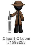 Black Design Mascot Clipart #1588255 by Leo Blanchette
