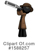 Black Design Mascot Clipart #1588257 by Leo Blanchette