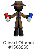 Black Design Mascot Clipart #1588263 by Leo Blanchette