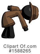 Black Design Mascot Clipart #1588265 by Leo Blanchette