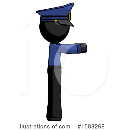 Royalty-Free (RF) Black Design Mascot Clipart Illustration by Leo Blanchette - Stock Sample #1588268