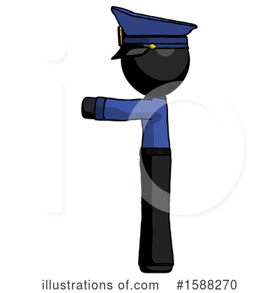 Royalty-Free (RF) Black Design Mascot Clipart Illustration by Leo Blanchette - Stock Sample #1588270