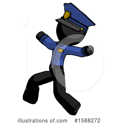 Royalty-Free (RF) Black Design Mascot Clipart Illustration by Leo Blanchette - Stock Sample #1588272
