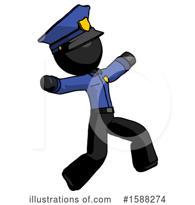 Royalty-Free (RF) Black Design Mascot Clipart Illustration by Leo Blanchette - Stock Sample #1588274