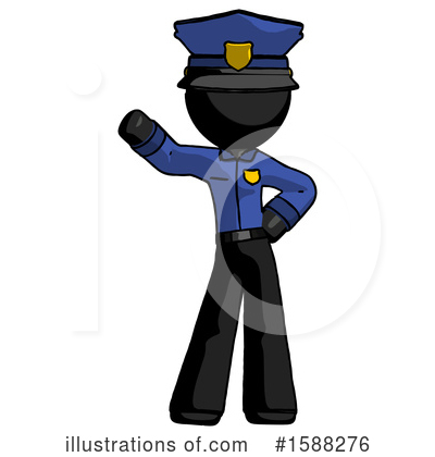 Royalty-Free (RF) Black Design Mascot Clipart Illustration by Leo Blanchette - Stock Sample #1588276