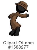 Black Design Mascot Clipart #1588277 by Leo Blanchette