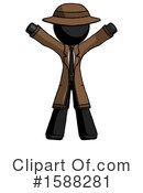 Black Design Mascot Clipart #1588281 by Leo Blanchette