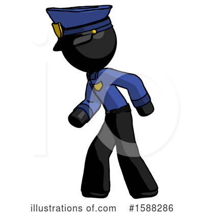 Royalty-Free (RF) Black Design Mascot Clipart Illustration by Leo Blanchette - Stock Sample #1588286