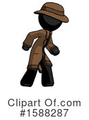 Black Design Mascot Clipart #1588287 by Leo Blanchette