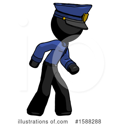 Royalty-Free (RF) Black Design Mascot Clipart Illustration by Leo Blanchette - Stock Sample #1588288