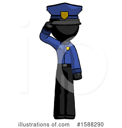 Royalty-Free (RF) Black Design Mascot Clipart Illustration by Leo Blanchette - Stock Sample #1588290