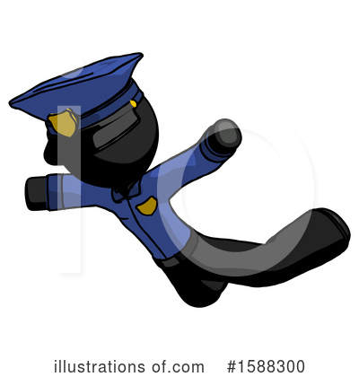 Royalty-Free (RF) Black Design Mascot Clipart Illustration by Leo Blanchette - Stock Sample #1588300