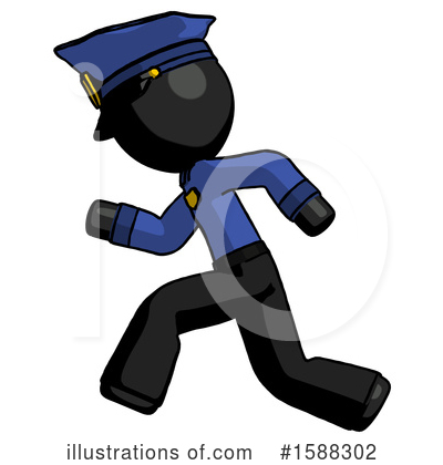 Royalty-Free (RF) Black Design Mascot Clipart Illustration by Leo Blanchette - Stock Sample #1588302