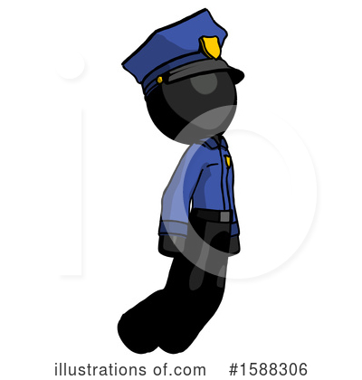 Royalty-Free (RF) Black Design Mascot Clipart Illustration by Leo Blanchette - Stock Sample #1588306