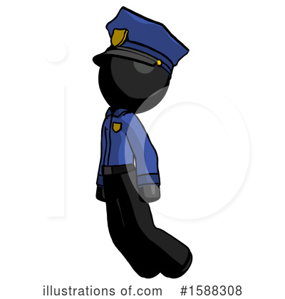 Royalty-Free (RF) Black Design Mascot Clipart Illustration by Leo Blanchette - Stock Sample #1588308