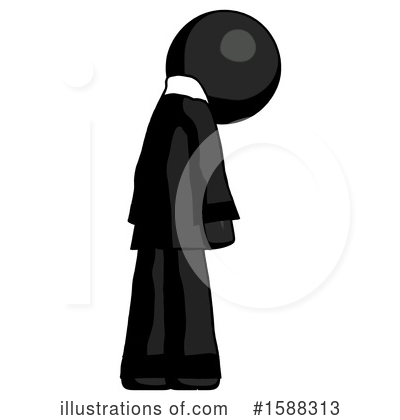 Royalty-Free (RF) Black Design Mascot Clipart Illustration by Leo Blanchette - Stock Sample #1588313