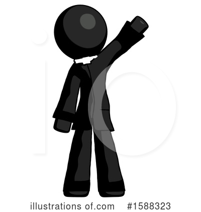 Royalty-Free (RF) Black Design Mascot Clipart Illustration by Leo Blanchette - Stock Sample #1588323