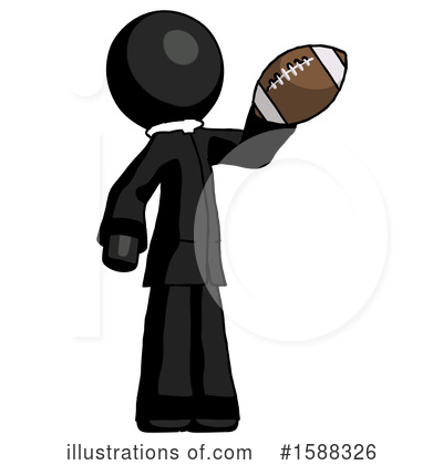 Royalty-Free (RF) Black Design Mascot Clipart Illustration by Leo Blanchette - Stock Sample #1588326