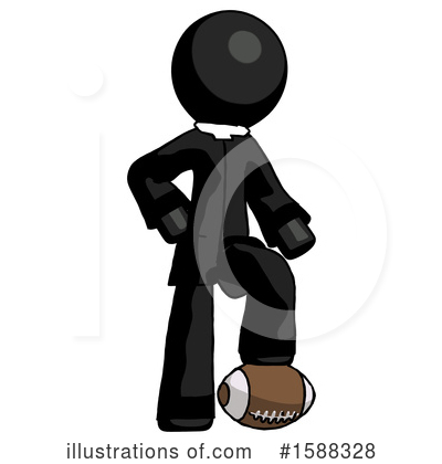 Royalty-Free (RF) Black Design Mascot Clipart Illustration by Leo Blanchette - Stock Sample #1588328