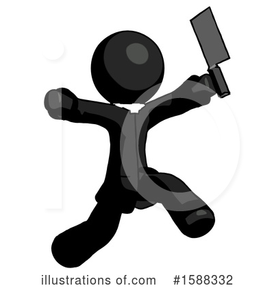 Royalty-Free (RF) Black Design Mascot Clipart Illustration by Leo Blanchette - Stock Sample #1588332