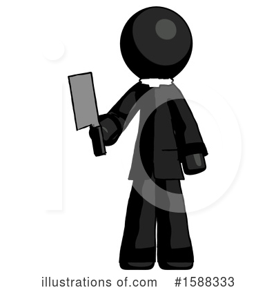 Royalty-Free (RF) Black Design Mascot Clipart Illustration by Leo Blanchette - Stock Sample #1588333