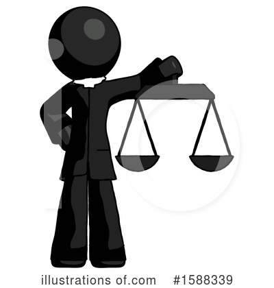 Royalty-Free (RF) Black Design Mascot Clipart Illustration by Leo Blanchette - Stock Sample #1588339