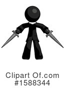 Black Design Mascot Clipart #1588344 by Leo Blanchette