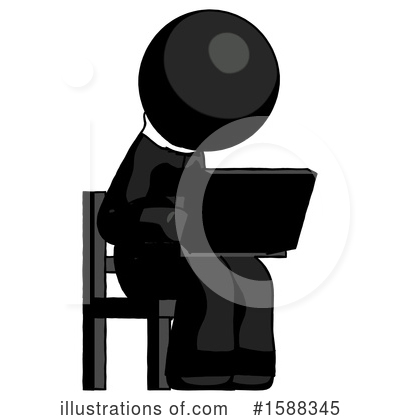 Royalty-Free (RF) Black Design Mascot Clipart Illustration by Leo Blanchette - Stock Sample #1588345