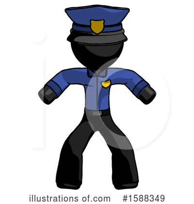 Royalty-Free (RF) Black Design Mascot Clipart Illustration by Leo Blanchette - Stock Sample #1588349