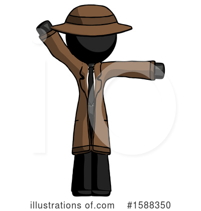 Royalty-Free (RF) Black Design Mascot Clipart Illustration by Leo Blanchette - Stock Sample #1588350