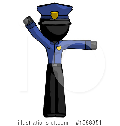 Royalty-Free (RF) Black Design Mascot Clipart Illustration by Leo Blanchette - Stock Sample #1588351