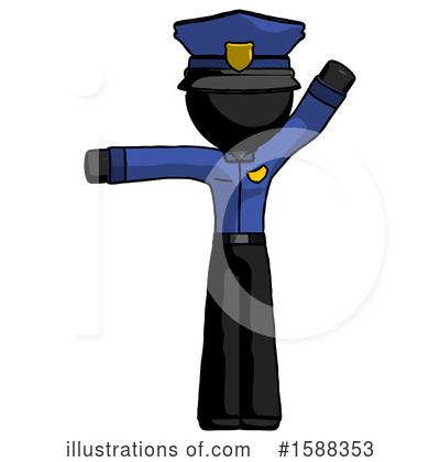 Royalty-Free (RF) Black Design Mascot Clipart Illustration by Leo Blanchette - Stock Sample #1588353
