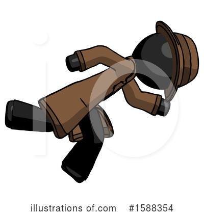 Royalty-Free (RF) Black Design Mascot Clipart Illustration by Leo Blanchette - Stock Sample #1588354