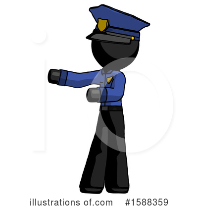 Royalty-Free (RF) Black Design Mascot Clipart Illustration by Leo Blanchette - Stock Sample #1588359