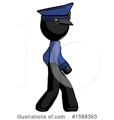 Royalty-Free (RF) Black Design Mascot Clipart Illustration by Leo Blanchette - Stock Sample #1588363
