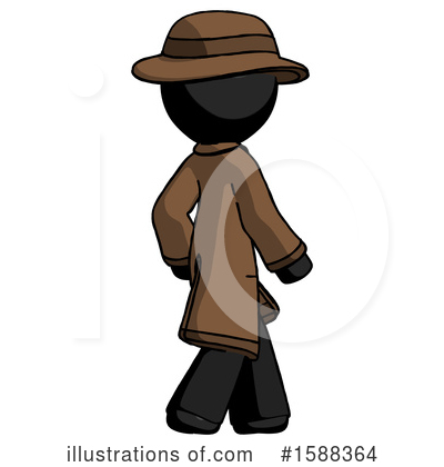 Royalty-Free (RF) Black Design Mascot Clipart Illustration by Leo Blanchette - Stock Sample #1588364